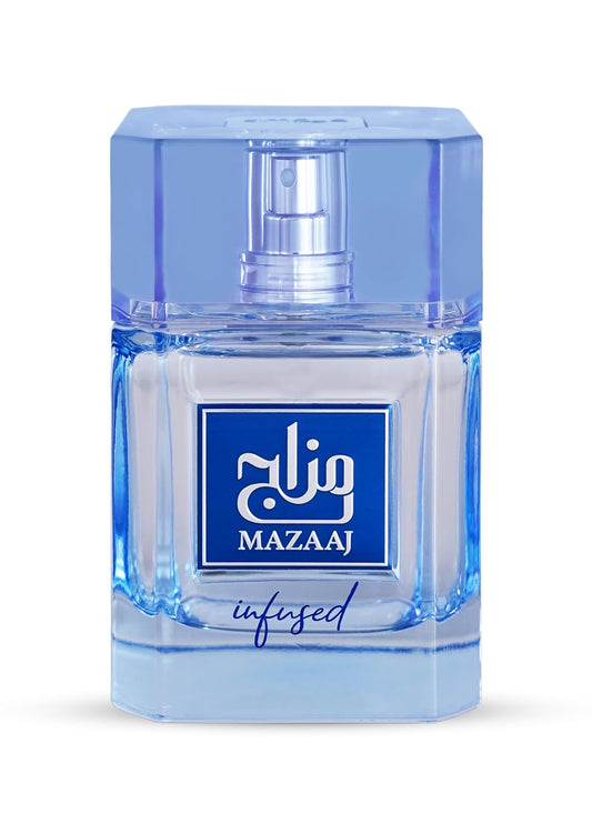 Zimaya Mazaaj Eau De Parfum For Men - Infused Fragrance | 3.4 Fl. Oz Bottle