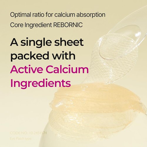 Dr. Melaxin Calcium Volume Multi Balm & Eye Patch | 60 Pcs Korean Skin Care with Collagen for Elasticity & Repair