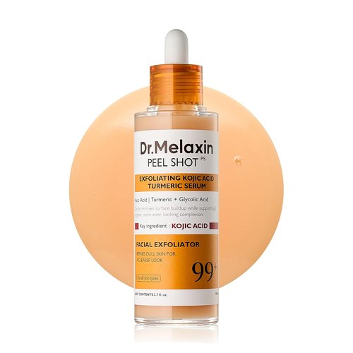 Dr. Melaxin Kojic Acid Turmeric Serum - Exfoliating Dark Spot Corrector with AHA/BHA & Niacinamide (80ml)