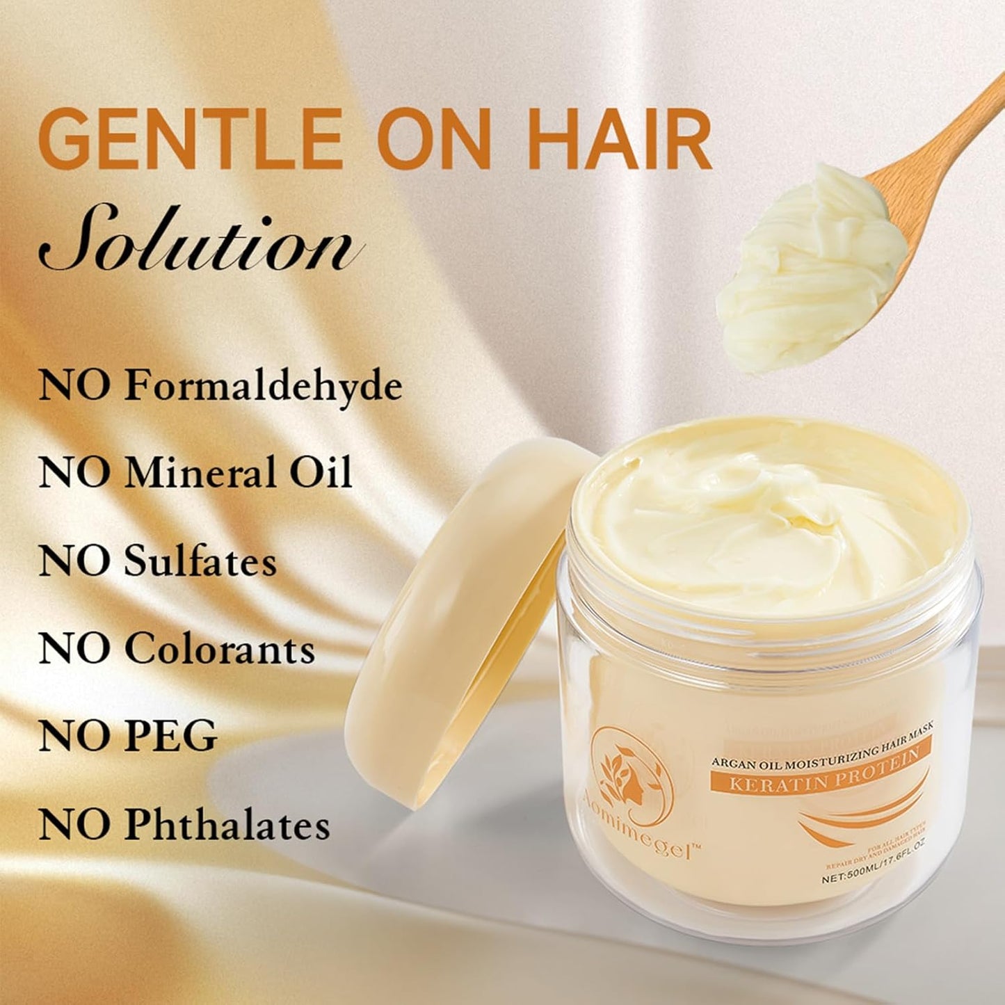 Skiennix Collagen Hair Mask - Deep Repair Conditioning Argan Oil Treatment for All Hair Types | 16.9oz (500ml)