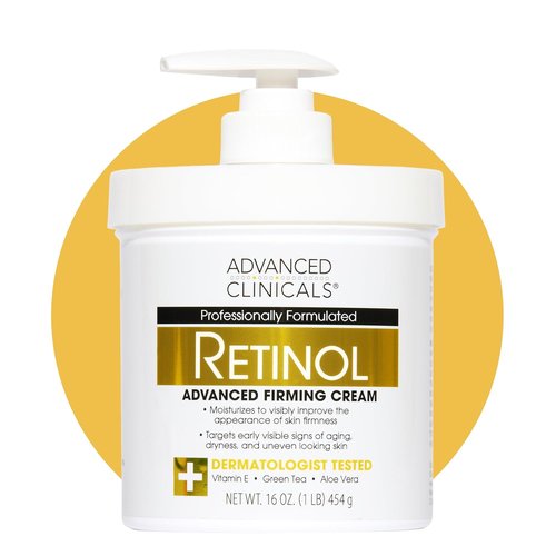 Advanced Clinicals Retinol Body Lotion - Anti-Aging Moisturizer for Face & Body | 16 Ounce, Targets Fine Lines & Wrinkles