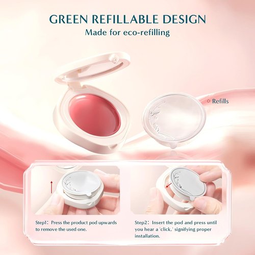 FLORASIS Dewy Touch Tinted Lip Balm - Nourishing Lip Mask for Dry Lips | 01 Aromatic Peach, 1 Count