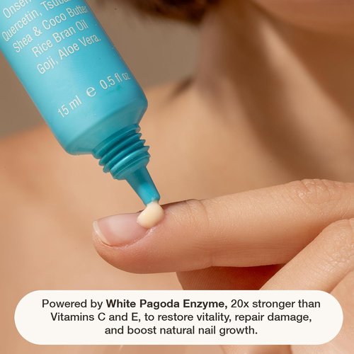 Onsen Nail & Cuticle Cream Treatment - Strengthens Nails & Softens Cuticles with Tsubaki & Jojoba Oil | 15 ml