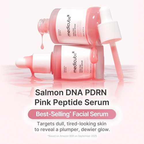 Medicube PDRN Pink Peptide Serum - Hydrating Pink Glow Serum with Salmon DNA & Niacinamide | 1.01 fl. Oz