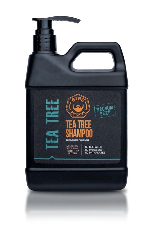 GIBS Grooming Tea Tree Shampoo - Sulfate & Paraben Free | Refreshing Cleanse for All Hair Types
