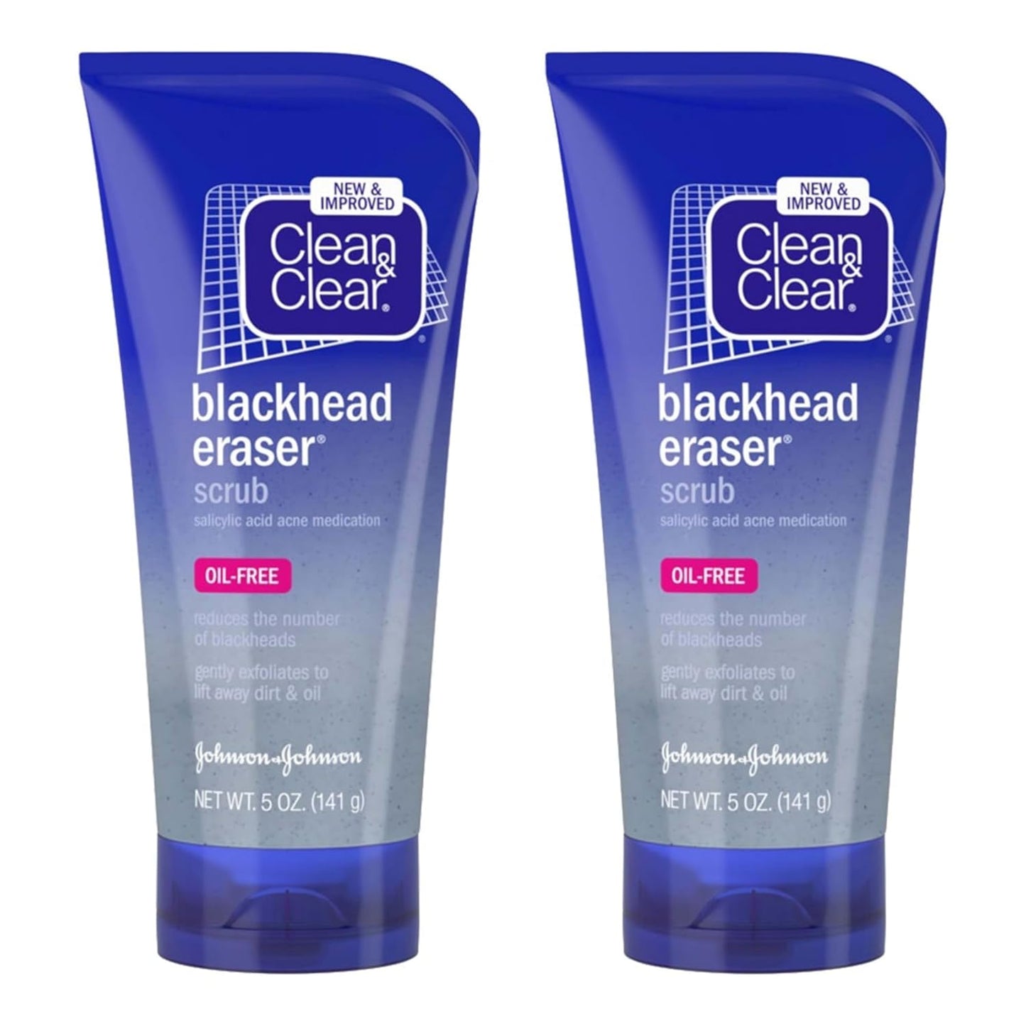 Clean & Clear Blackhead Eraser Facial Scrub - 2% Salicylic Acid for Acne-Prone Skin | 5 Fl. Oz