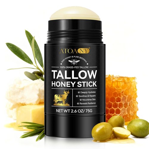 NIFEISHI Organic Beef Tallow Balm Stick - 100% Grass Fed Moisturizer for Dry Skin | 2.6 Fl Oz