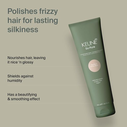 Keune So Pure Polish Mask - Smoothing Anti-Frizz Hair Treatment | 6.7 Fl Oz