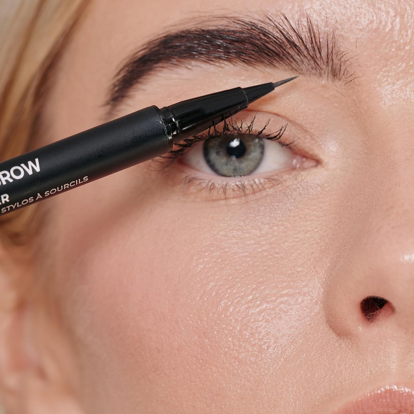 WUNDERBROW Thicker Brow Pen Duo - Dual Ended, Vegan & Cruelty Free | Black/Brown Shade
