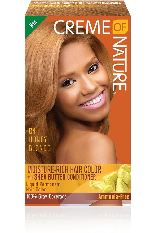 Creme of Nature Hair Color Kit - Moisture Rich Formula in C41 Honey Blonde, 1 Application
