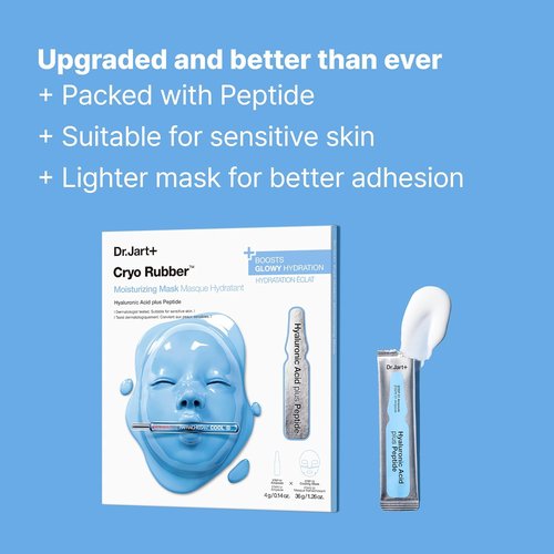 Dr.Jart+ Cryo Rubber Face Mask - Cooling Treatment with Serum Ampoule | Travel Size Korean Skincare