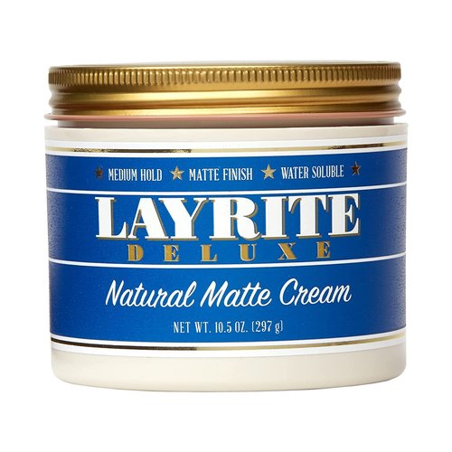 Layrite Natural Matte Cream - 10.5 Oz | Achieve Effortless, Textured Hairstyles