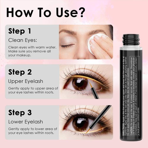 Pronexa Hairgenics Lavish Lash Pro - Professional Eyelash & Eyebrow Growth Serum | 5mL, 6-Month Supply with 20+ Active Ingredients for Fuller Lashes & Brows