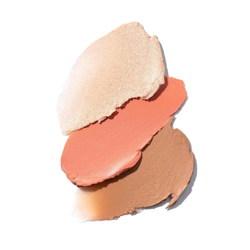 Lune+Aster Creamy Cheek Trio - Ultra-Blendable Bronzer, Blush & Highlighter Palette