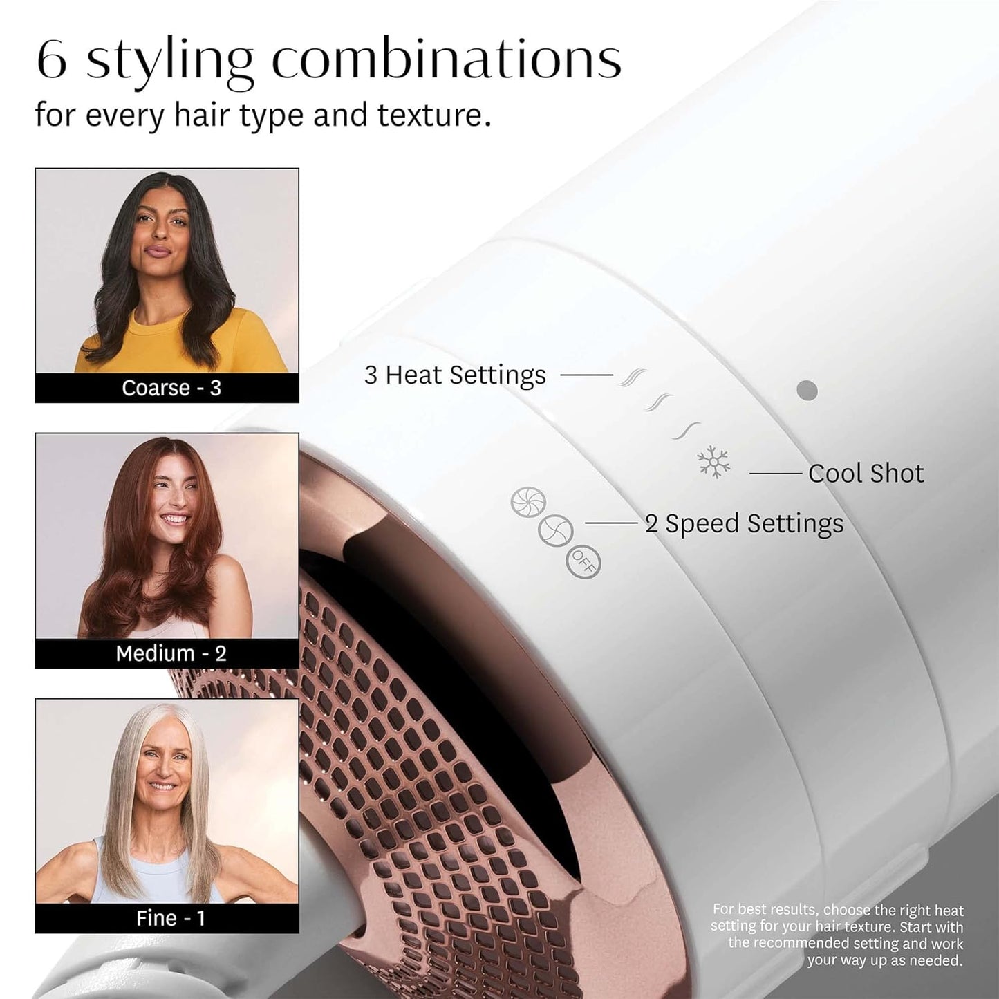 T3 AireBrush Hair Blow Dryer Brush - Fast Drying & Volumizing with Multiple Heat Settings | Ceramic Finish