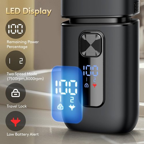 Brightup Electric Foil Shaver for Men - Smooth & Close Shaving with Pop-Up Trimmer | Waterproof & Travel-Friendly