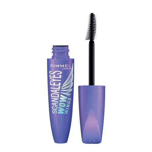 Rimmel Wow Wings Mascara - Long-Wearing, Volumizing & Smudge-Proof | 003 Extreme Black, 0.4oz