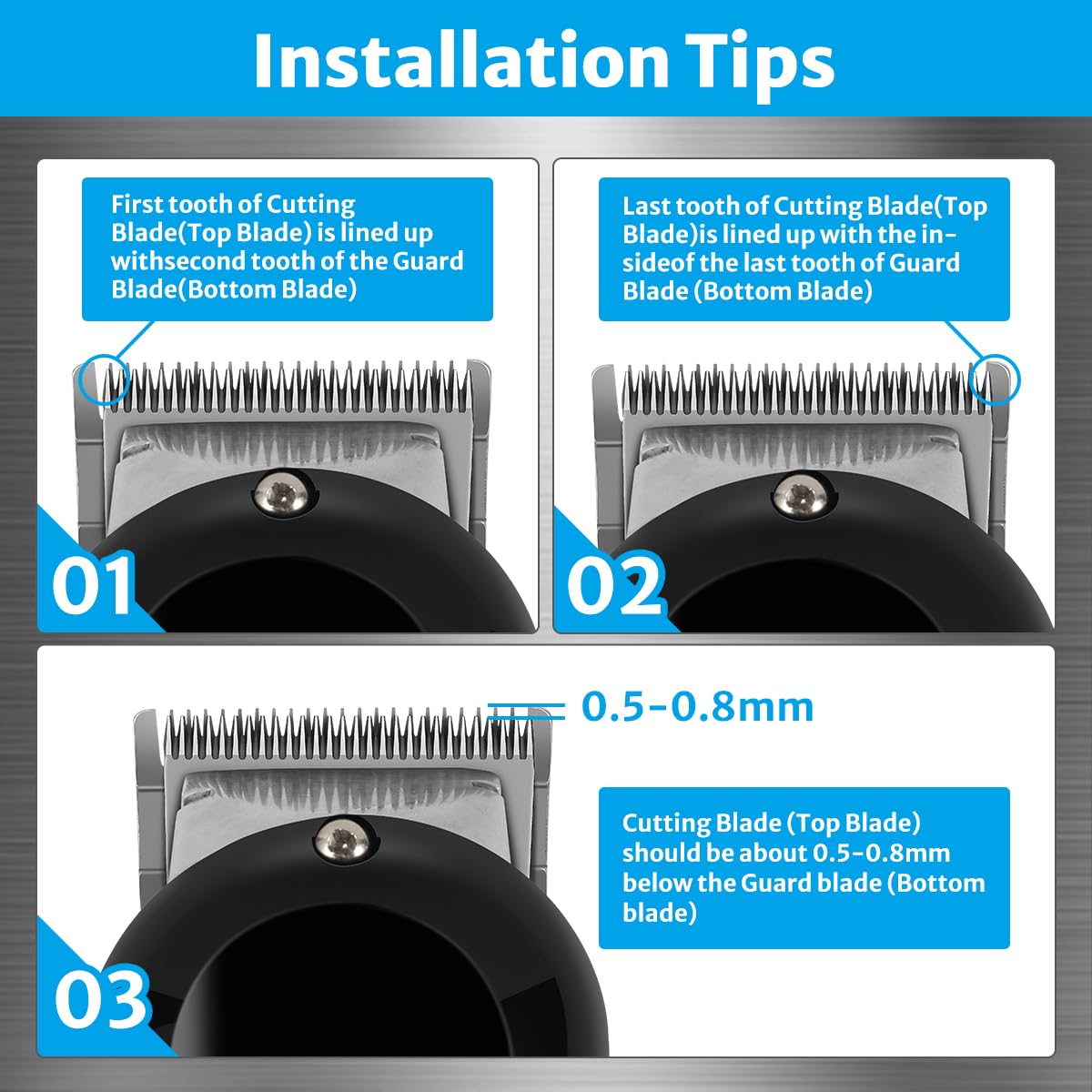Wahl Clipper Blade Replacement - High-Quality Compatible Blade | 1 Pack