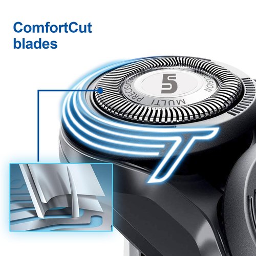 Philips Norelco SH50 Replacement Heads - 6 Pack Compatible Blades for Series 5000 Shaver