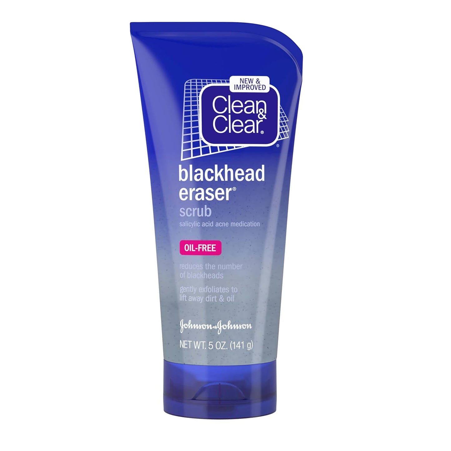 Clean & Clear Blackhead Eraser Facial Scrub - 2% Salicylic Acid for Acne-Prone Skin | 5 Fl. Oz