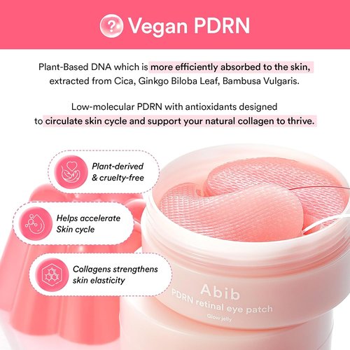 Abib Pink Me Up PDRN 3-Step Glow Kit - Overnight Firming Jelly Mask & Eye Patches | Korean Skincare Set for Radiant Skin