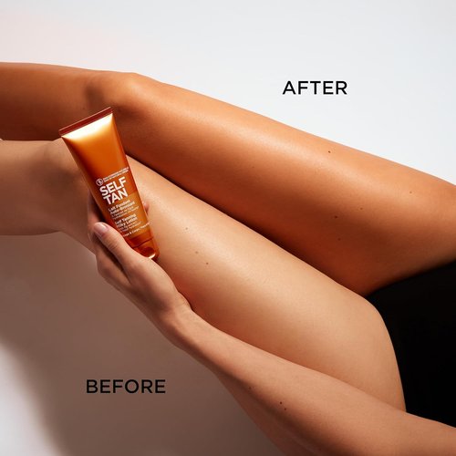Clarins Self Tanning Milky Lotion - Streak-Free Tanner for Face & Body | Natural Sun-Kissed Glow & 24-Hour Hydration