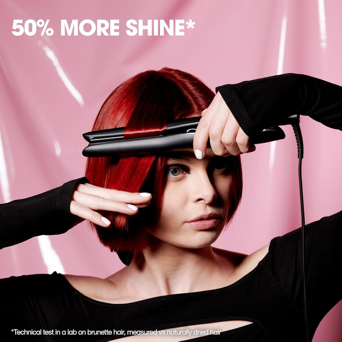 GHD Gold Flat Iron Hair Straightener - Professional Ceramic Tool for Stronger Hair & Color Protection
