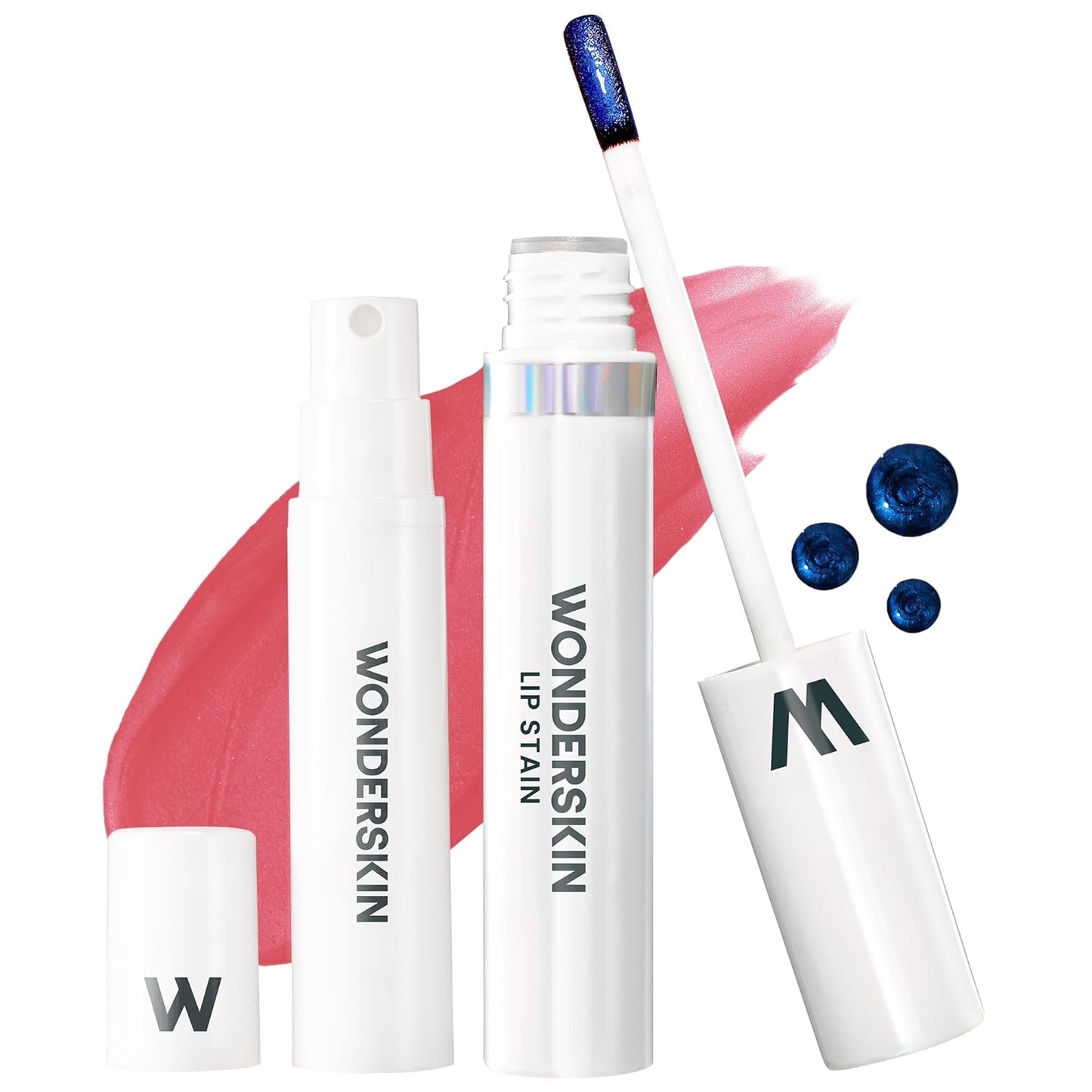 Wonderskin Wonder Blading Lip Stain Kit - Long-Lasting, Waterproof Pink Tint | Transfer-Proof Masque (Romance)