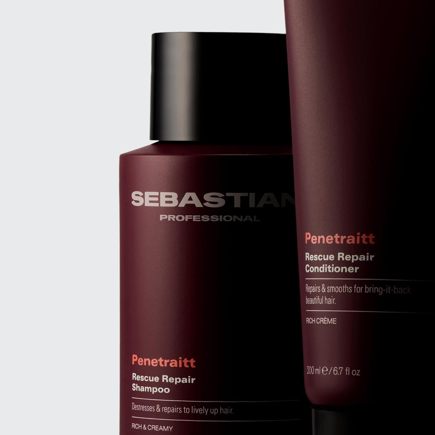 Sebastian Professional Penetraitt Overnight Rescue Repair Serum - Moisturizing Leave-In Treatment with Hyaluronic Acid & Niacinamide | 3.3 fl oz