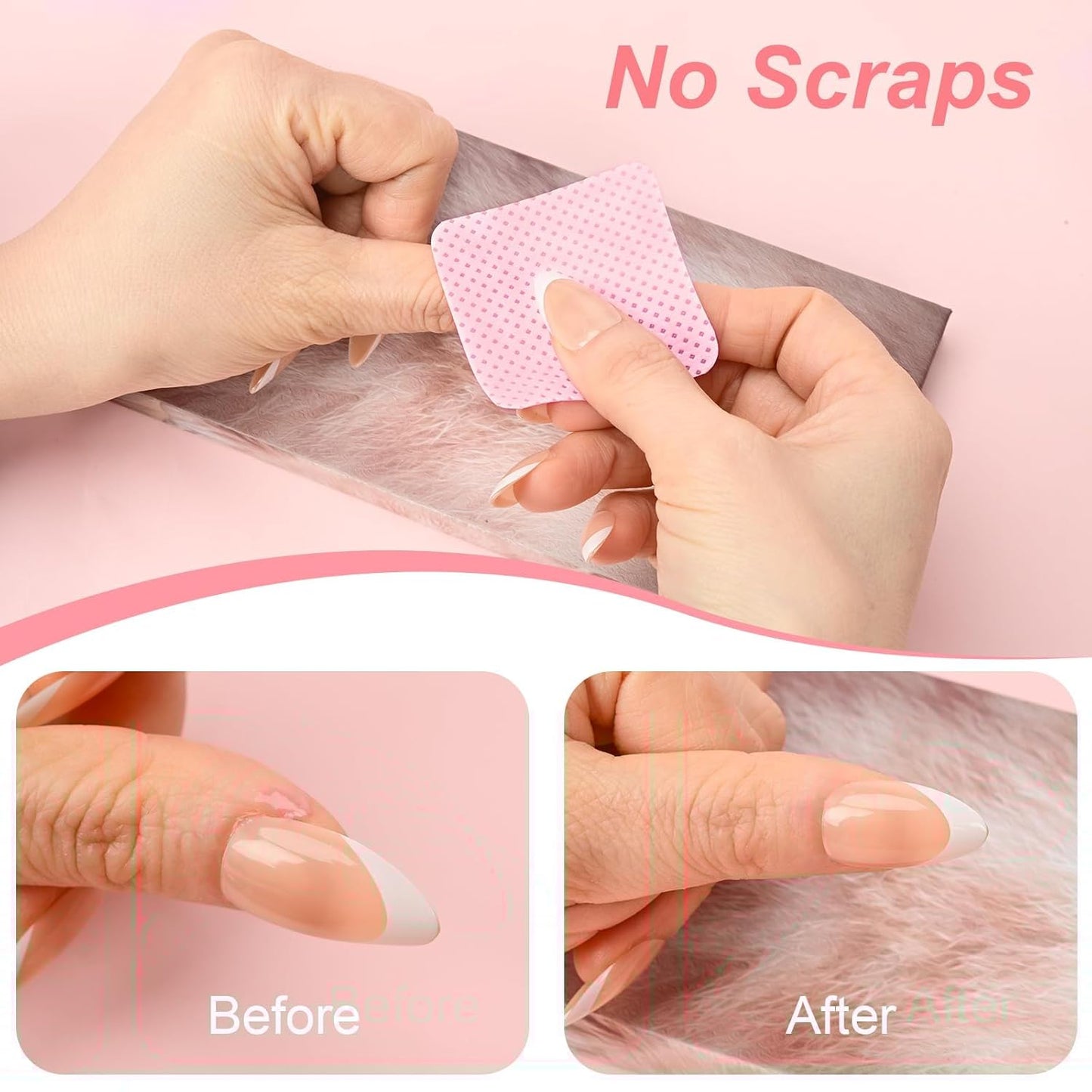 Skiennix Lint-Free Nail Wipes - 540PCS Super Absorbent Soft Polish Remover & Eyelash Extension Wipes