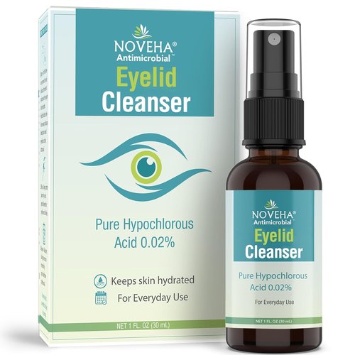 NOVEHA Eyelid Cleanser - Fast-Acting Stye Treatment & Soothing Relief | Gentle Hypochlorous Acid Spray (1oz)