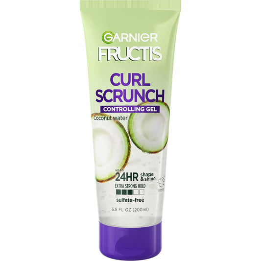 Garnier Fructis Style Curl Scrunch Controlling Gel 6.8 oz (Pack of 6)