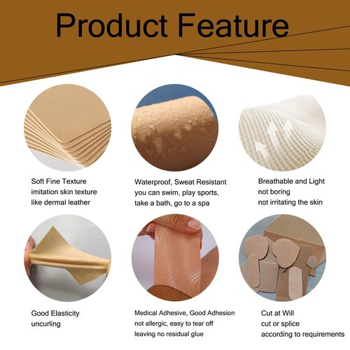 Tattoo Cover Up Tape, 1 Roll Ultra Thin Patches for Concealing Tattoos, Scars, Birthmarks, Invisible, Waterproof, Breathable Makeup Skin Tone Concealer Stickers for Flawless Coverage (10cmx2m,fair)