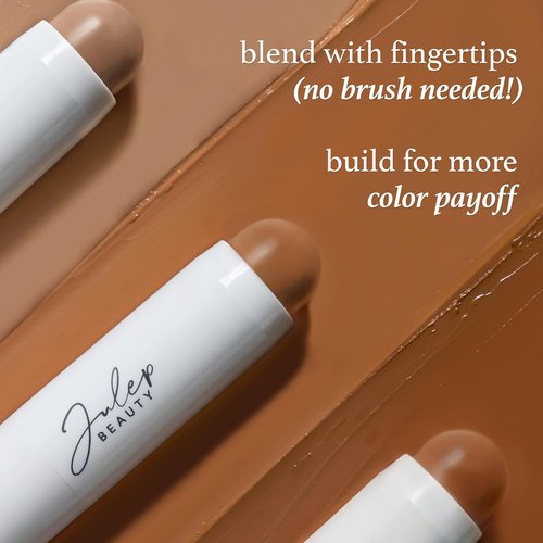 Julep Cream to Powder Bronzer & Contour Stick - Cool Taupe for Fair to Light Skin - Long-Lasting, Blendable 2-in-1 Makeup