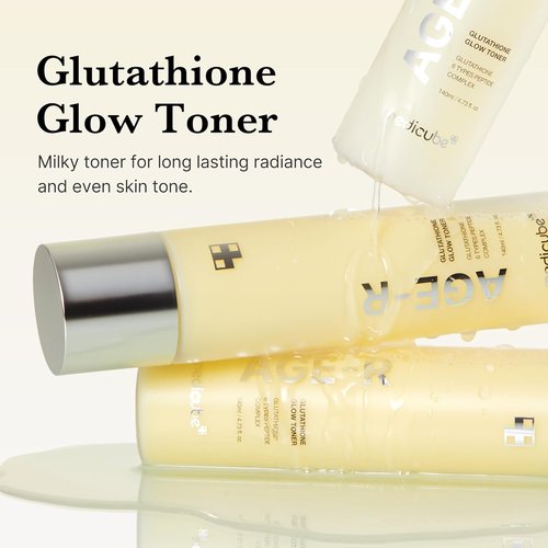 Medicube Age-R Glutathione Glow Milky Toner - Low-Irritation Double Layer for Radiant, Even Skin Tone