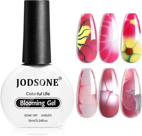 JODSONE Blooming Gel Nail Polish - Clear Marble Effect for Floral & Watercolor Designs | 10ML