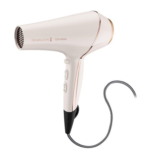 Remington Pro Ionic Hair Dryer - 1875W Power, Diffuser & 3 Heat Settings | Includes 2 Concentrators & Clips