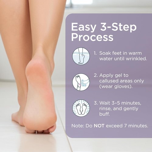 Lee Beauty 8oz Professional Gel Callus Remover - Fast-Acting Extra Strength for Cracked Heels & Dead Skin