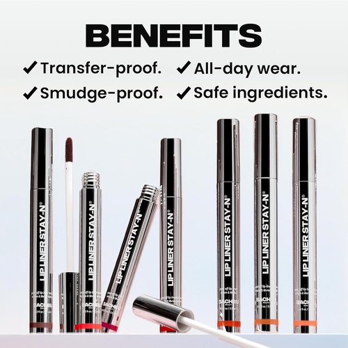Sacheu Lip Liner - Long Lasting Waterproof Lip Stain with Hyaluronic Acid & Vitamin E | Vegan & Cruelty-Free Matte Tint