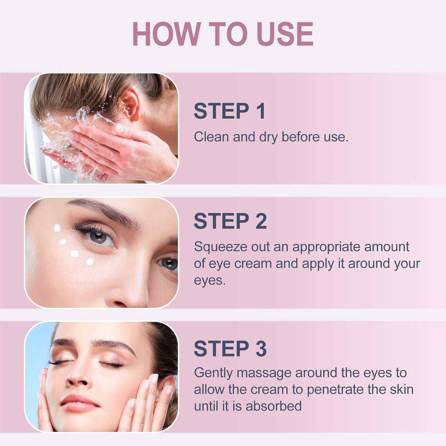 Temporary Eye Tightener Eye Cream,Instant Reduces Under-Eye Bags,dark circles,daily anti-aging,eye cream quick repair wrinkles,contains retinol and hyaluronic acid anti-aging,reduce fine lines 0.68 oz