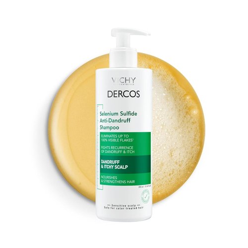 Dercos Dandruff Shampoo - Antifungal Treatment for Dry Scalp Relief | Prescription Strength Selenium Sulfide