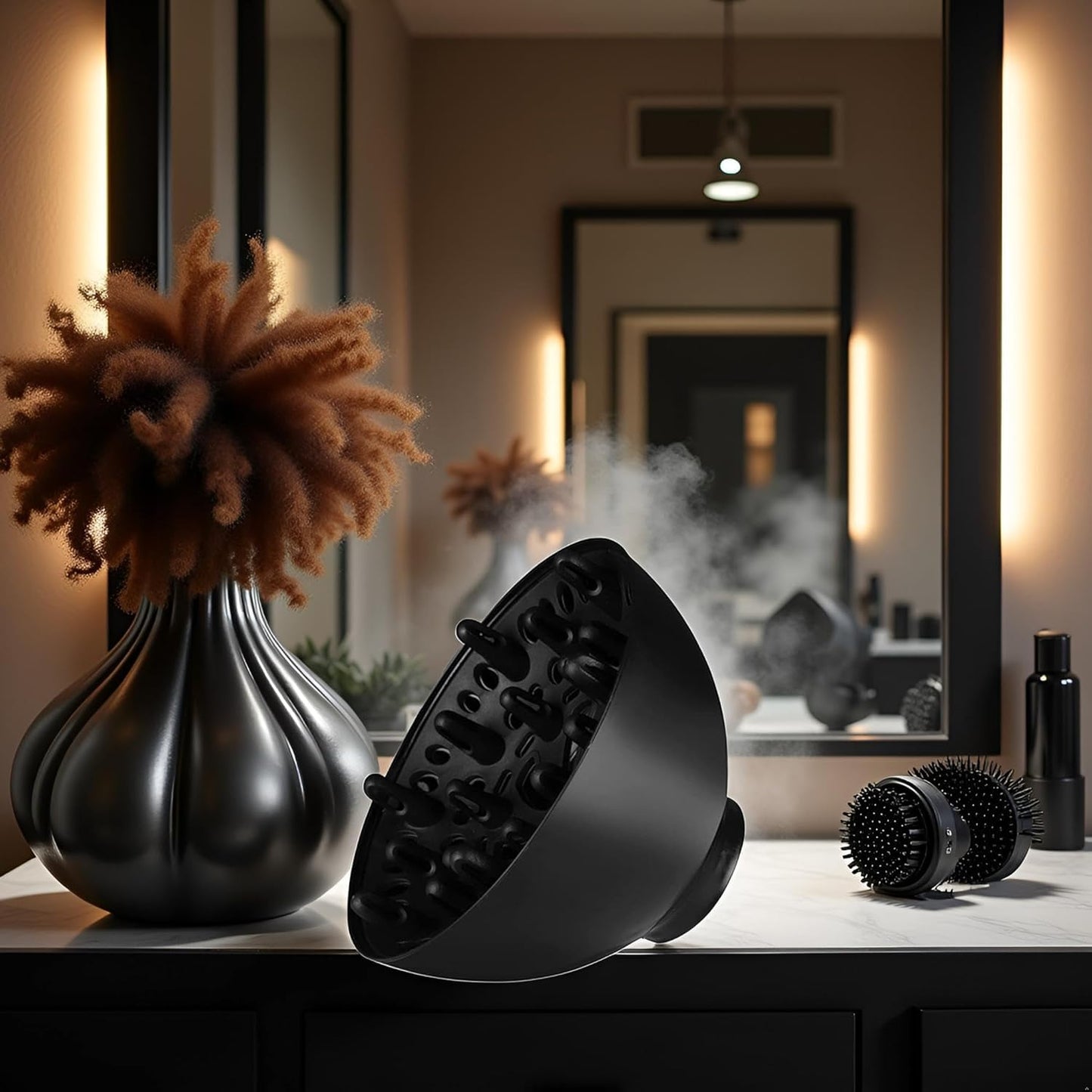 Skiennix Universal Diffuser for Curly Hair - Adaptable Blow Dryer Accessory | Hair Care Tool