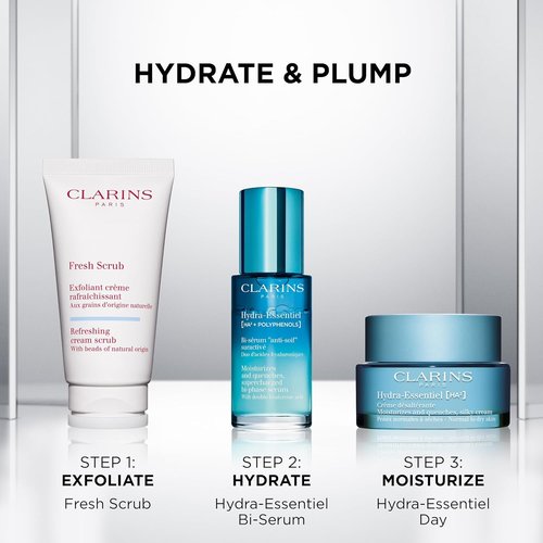 Clarins Fresh Scrub - Award-Winning Cream-Gel Face Scrub With Natural Beads | Gently Exfoliates & Hydrates | Paraben-Free, SLS-Free, Mineral Oil-Free | Suitable for All Skin Types