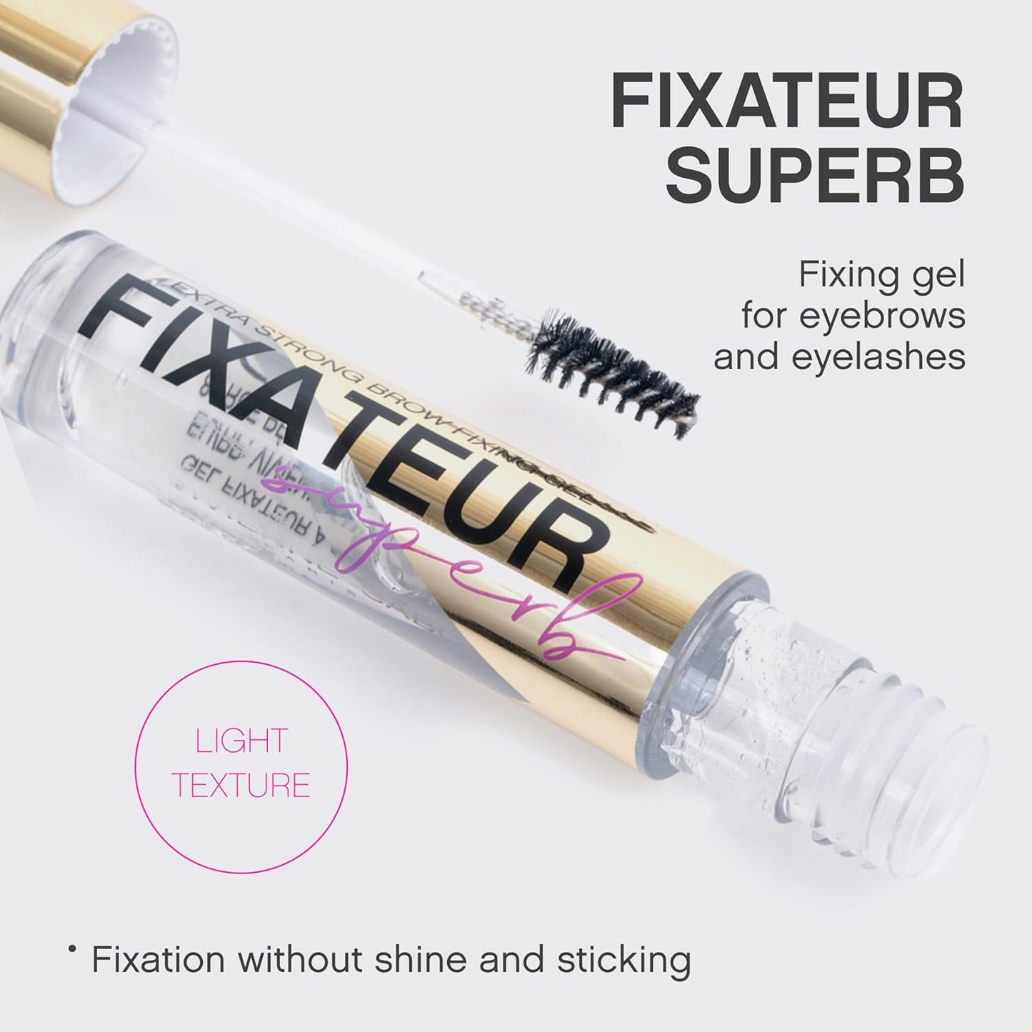 Vivienne Sabó Brow Gel - Clear Formula for All-Day Hold & Smudge Resistance | Precision Brush, 0.2 fl oz