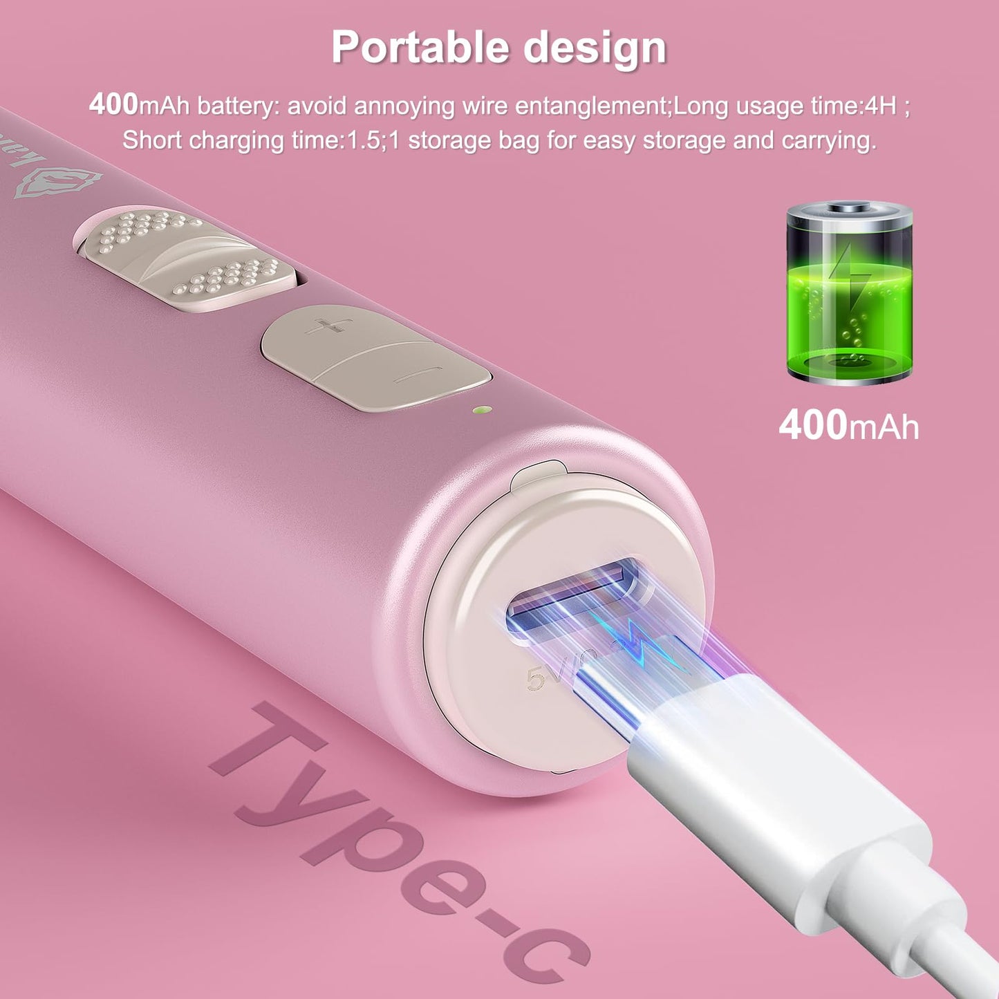 Kafellongs Cordless Electric Nail Drill Electric Nail File and buffers Gel Nail Polish Women Professional Manicure Machine， Acrylic Nail kit Gel dip Powder Nail kit Nail