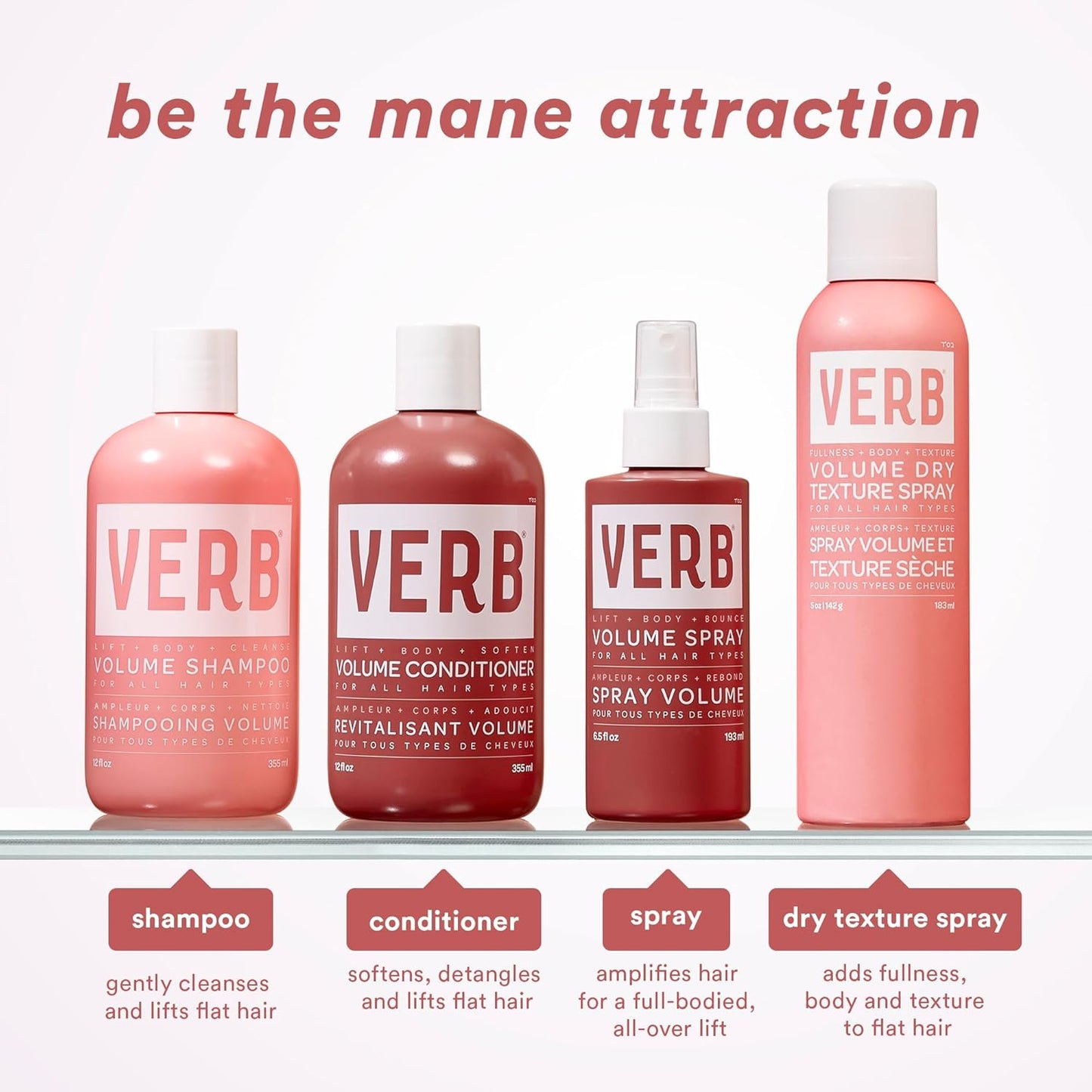 VERB Volume Dry Texture Spray - Boost Volume, Add Fullness & Weightless Grit - Sulfate & Paraben Free