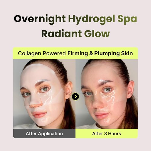 PODL Hyaluronic Hydrogel Mask - Collagen & Niacinamide for Wrinkle Improvement | 1.48oz x 4ea