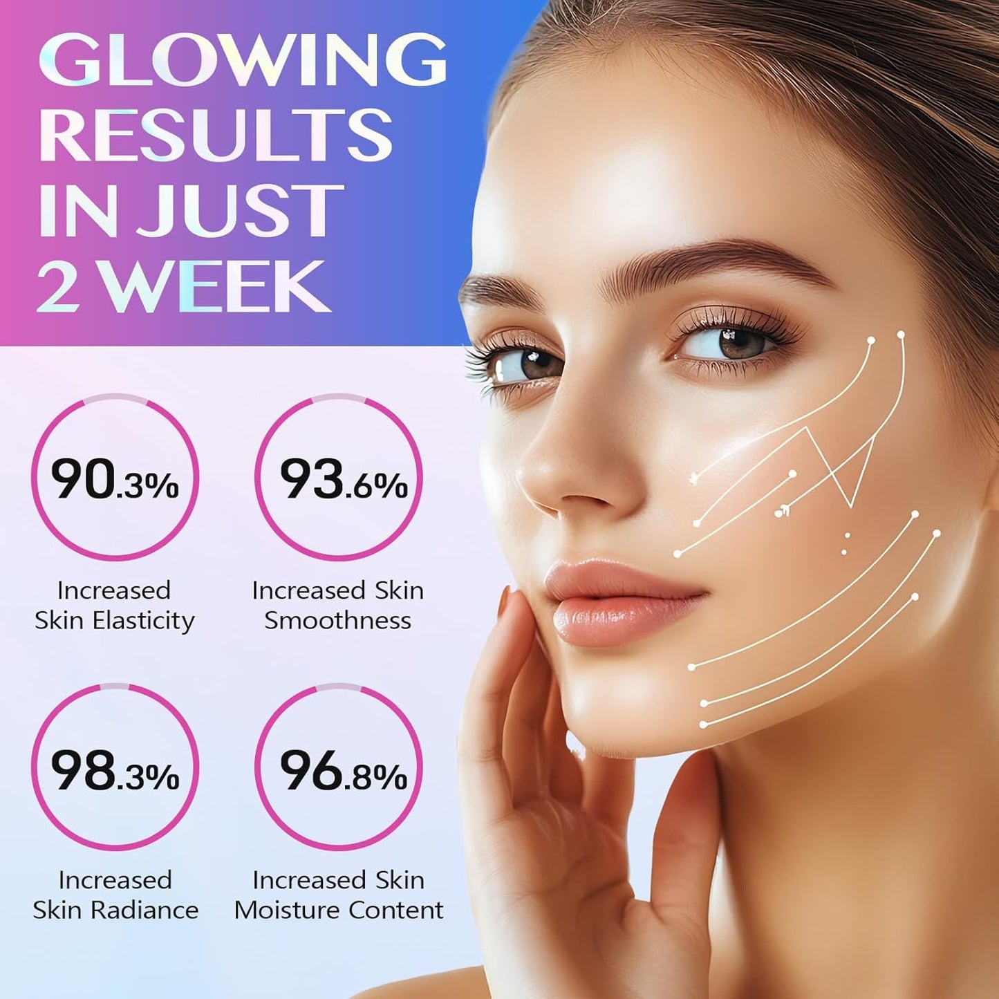 Skiennix Collagen Night Wrapping Mask - Peel Off Face Mask for Elasticity & Hydration | 2.53 fl. oz. with Applicator