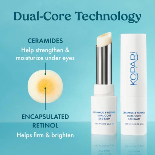 Kopari Ceramide & Retinol Eye Balm - Hydrating Anti-Aging Treatment for Fine Lines & Puffiness