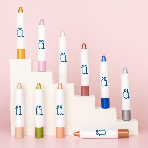M2U NYC Ultra Creamy Eye Shadow Stick – (Champagne) Shimmer Cream Eyeshadow Pencil Crayon - Moisturizing Eye Brightener Stick & Highlighter – Long Lasting, Smudge Proof, Buildable Lightweight Formula